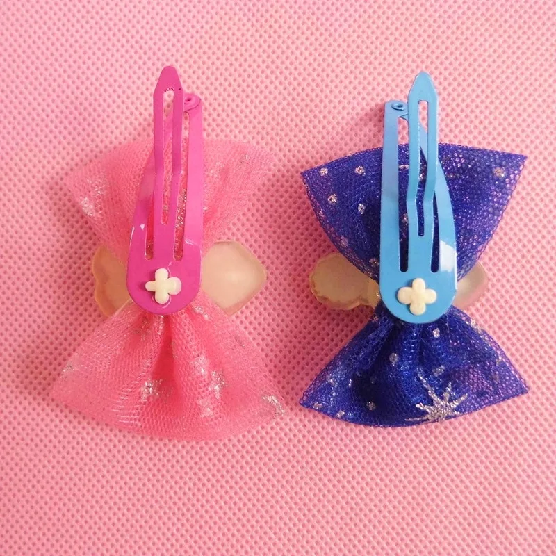 4 шт./лот disney Мультфильм Замороженные заколка для детей лук для девочек подарок на день рождения головной убор Эльзы голова Веревка кольцо косметический Кук