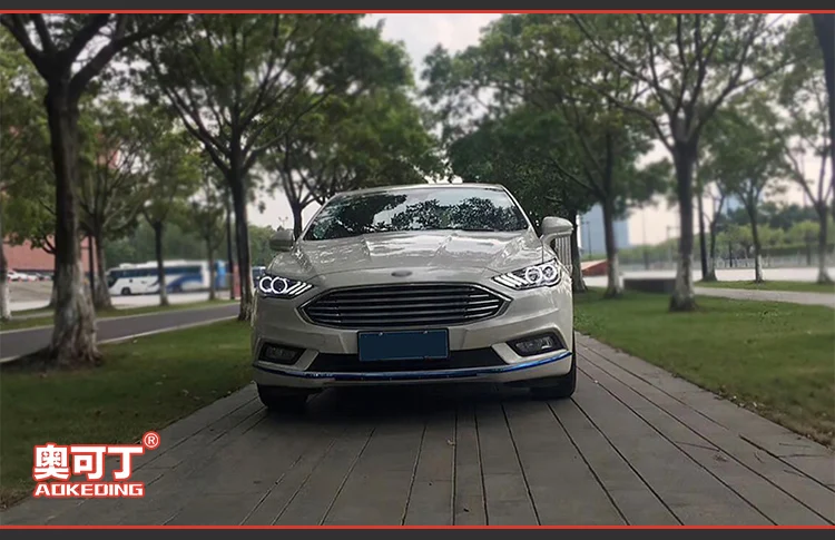 AKD автомобильный Стайлинг для Mondeo фары 2013- Fusion светодиодный фары DRL Биксеноновые линзы Высокий Низкий луч парковка противотуманная фара