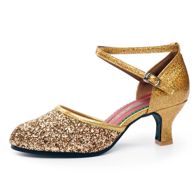 Туфли женские для латиноамериканских танцев мягкая подошва высокий каблук