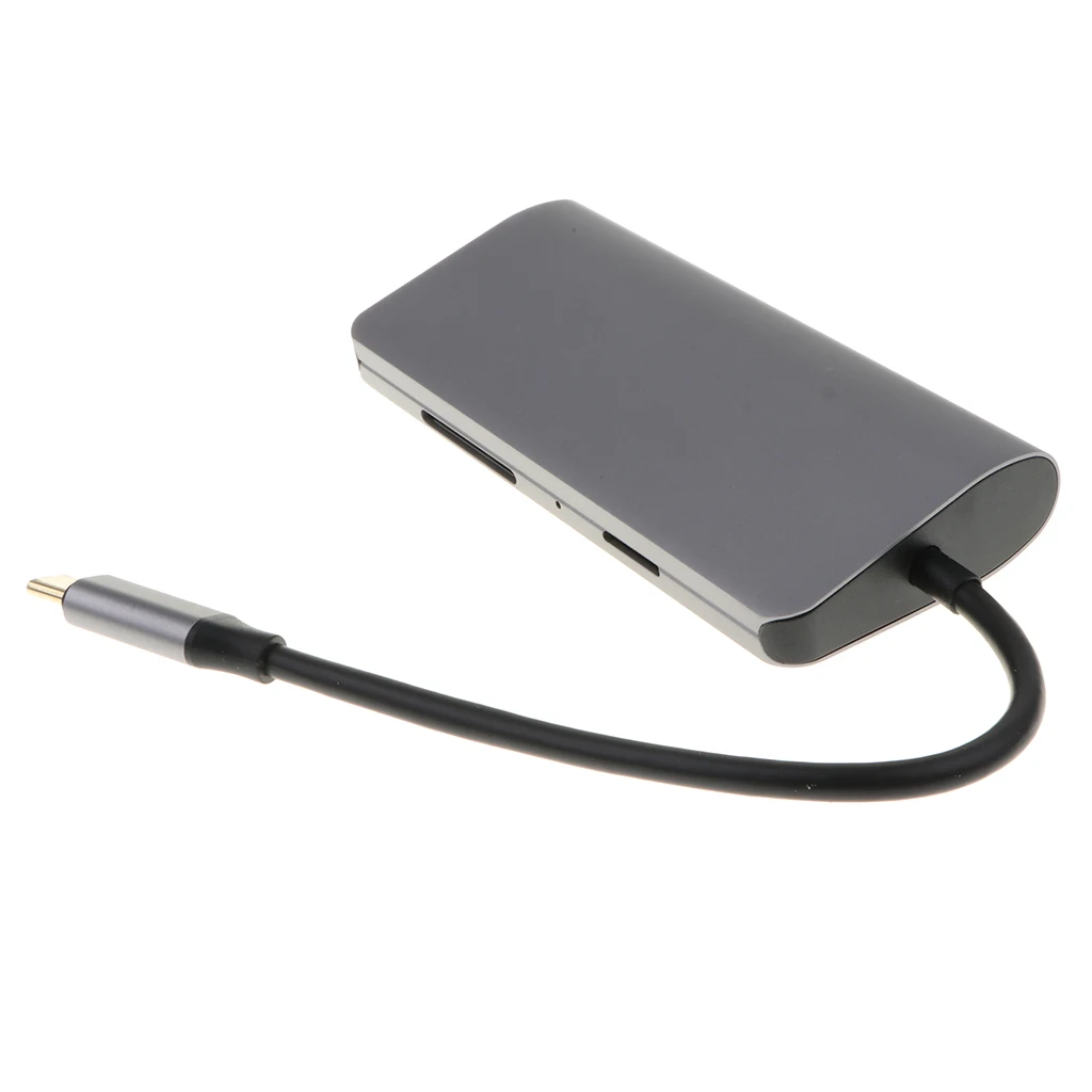 MagiDeal 8 в 1 type-C к HDMI USB кардридер PD концентратор адаптер для Macbook