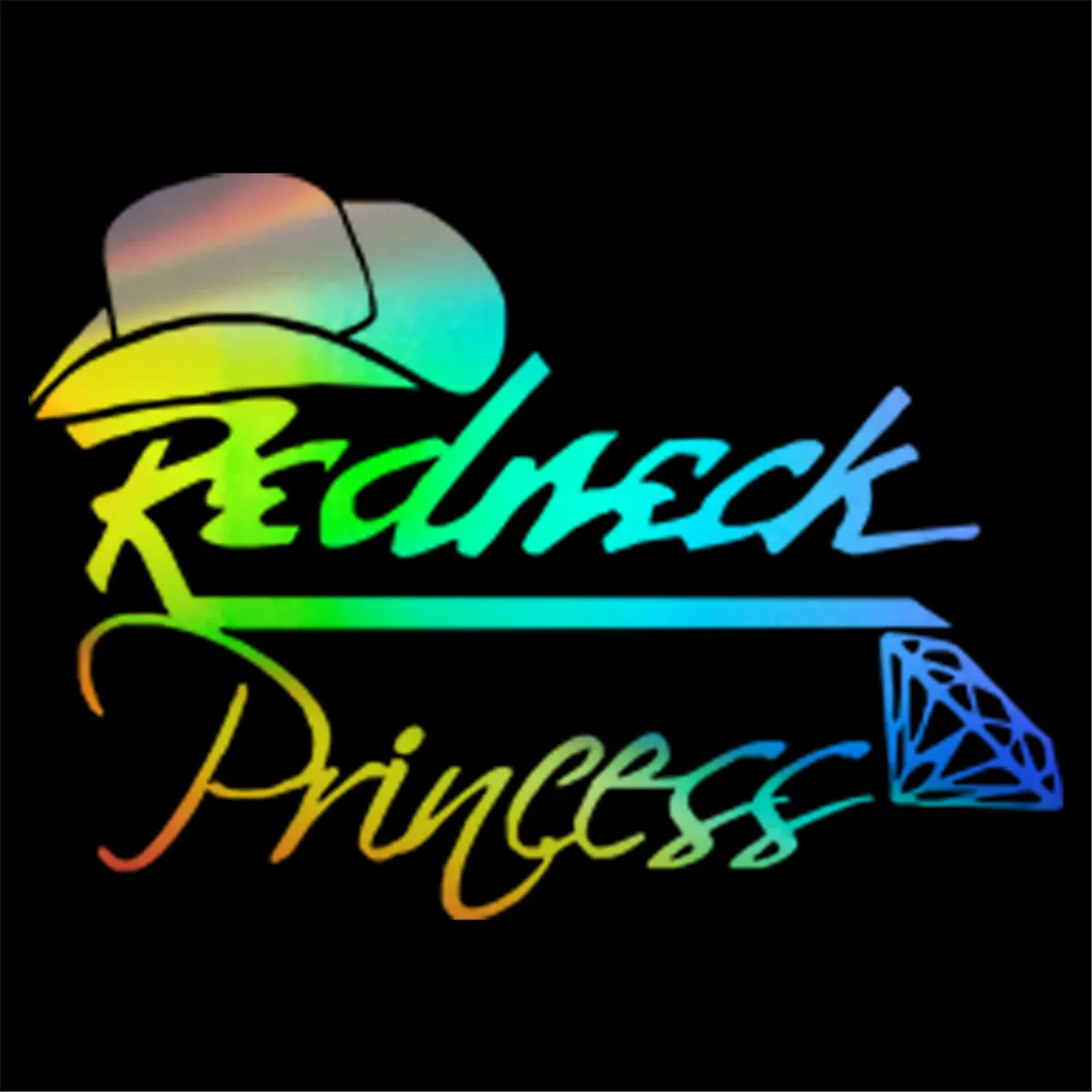 

Redneck принцесса Автомобильная наклейка стена для дома, для окон и стекла авто грузовик бампер-фургон
