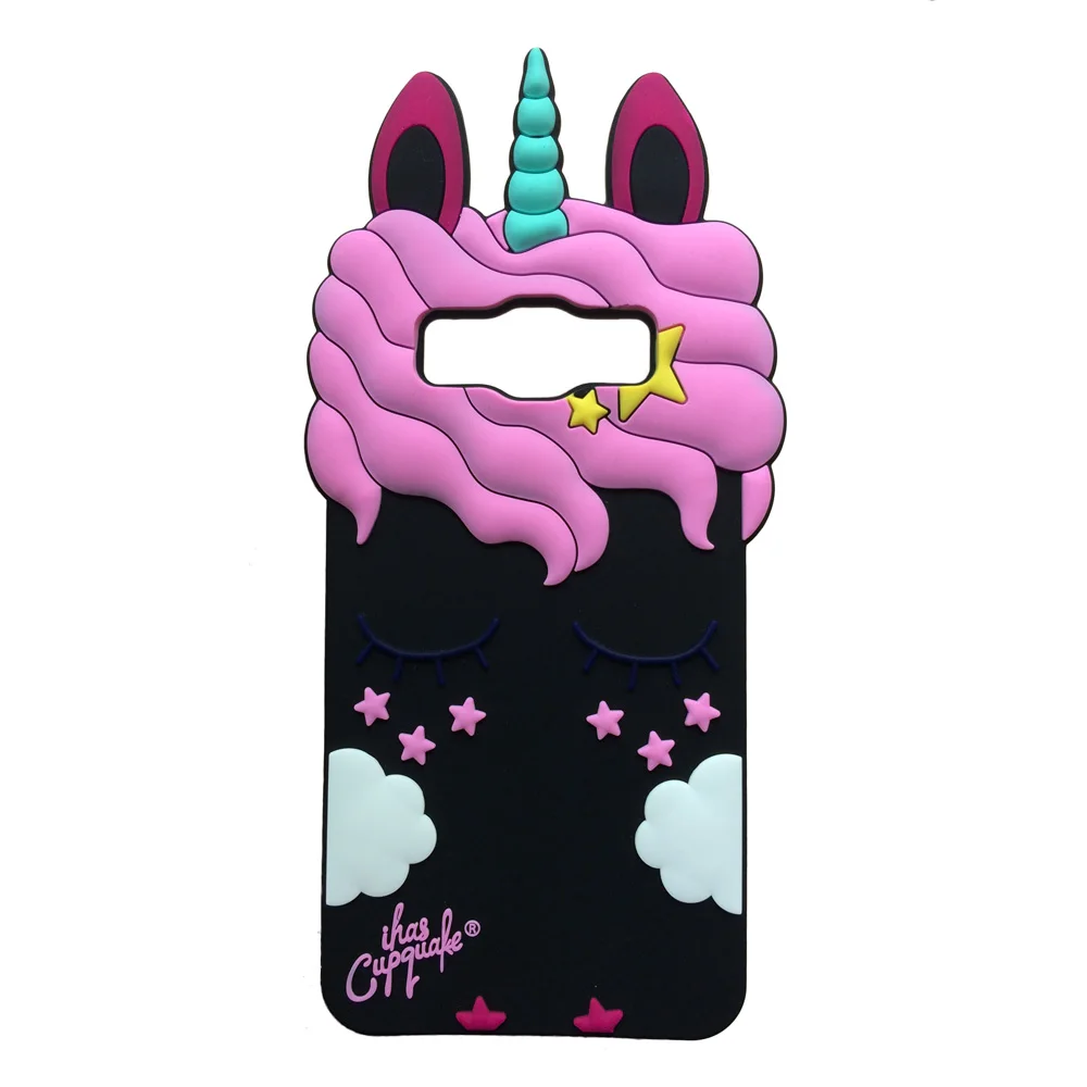 Black Pretty Unicorn Чехол с 3D рисунком для samsung Galaxy J2 Prime G532 G532F Grand Prime Plus G530+ чехол для телефона с изображением кошки лошади кролика - Цвет: Black Pretty Unicorn