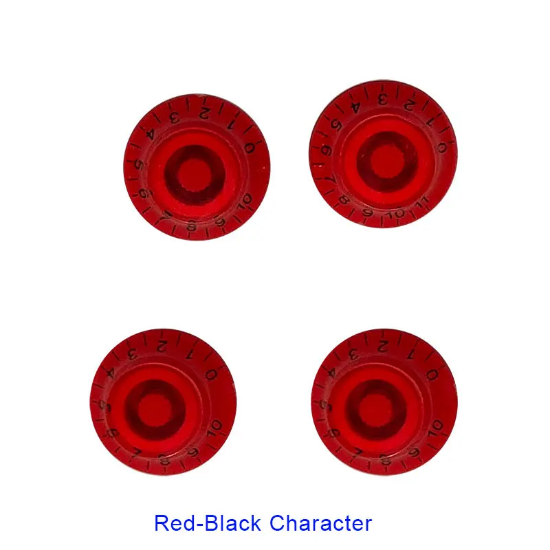 Red-blackcharacter Гитарные детали набор из 4 шт. для США Gib SG выцветшие т регуляторы скорости регуляторы громкости тон гитарные регуляторы громкости тон - Цвет: Red-blackcharacter