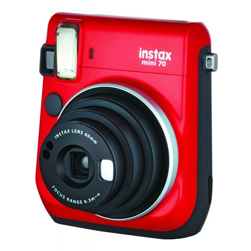 Fujifilm Instax Mini 70 мгновенная пленка для камеры красного цвета со стильным плечевым