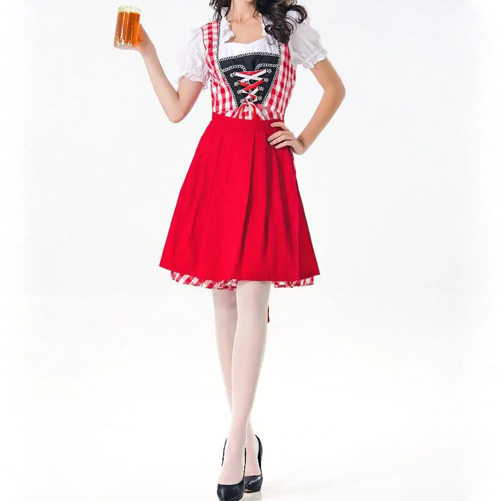 Женский костюм для костюмированной вечеринки Dirndl горничной Октоберфест