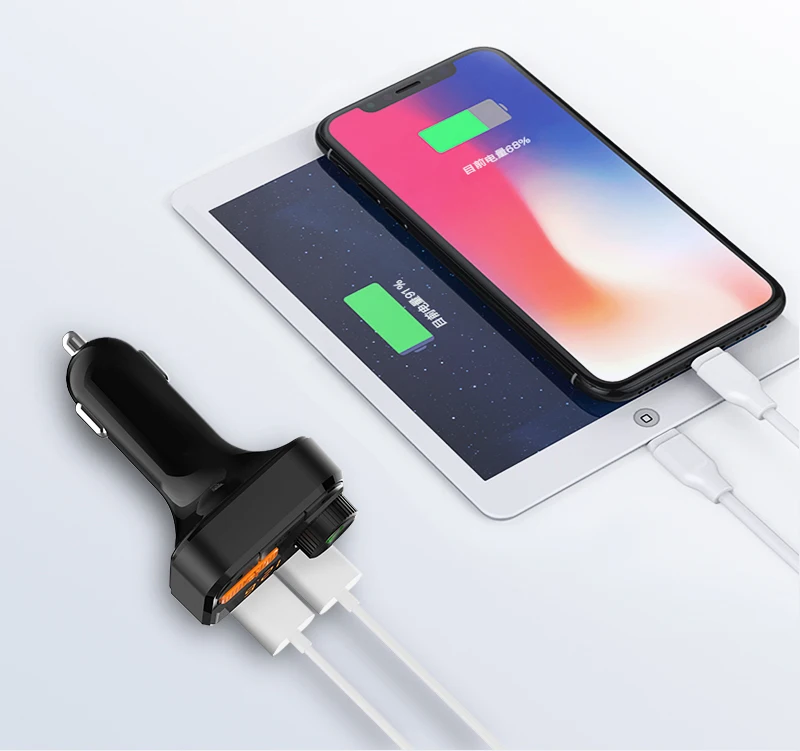 FM передатчик Автомобильный mp3 плеер 5,0 приемник Bluetooth USB Автомобильное зарядное устройство U диска формат музыки без потери качества стерео плеер Bluetooth car Kit