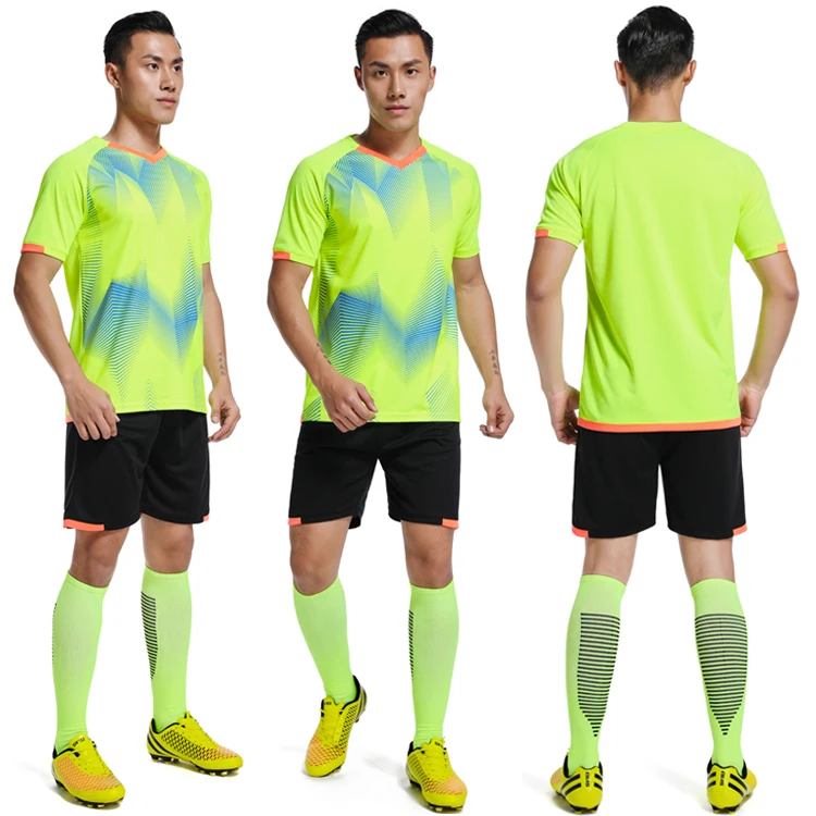 Футбольный комплект мужской для бега без нанесения, дышащий, сезон 19/20.