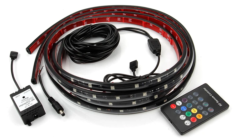 OKEEN 2X60 дюйм RGB ar Светодиодные ленты 5050 SMD DC12V 6000 K под Автомобильная трубка Underglow