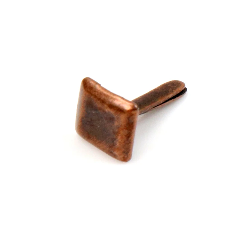 Bronze Square Brads Scrapbooking Embellishment Fastener Metal Crafts For Diy handmade Decoration 5mm 40PCs MZ232-17 | Дом и сад