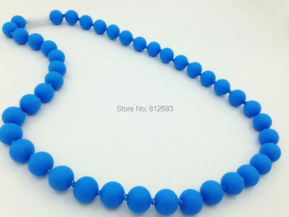 

SALE NEW STYLE Chewable Teething Necklace - Silicone safe for baby Beads - Breakaway Clasp - Nursing Food Grade Necklace