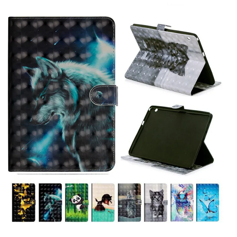

3D чехол из искусственной кожи с принтом для Huawei MediaPad T3 8,0 дюйма KOB-L09 KOB-W09, умный чехол для Honor PlayPad 2 8,0 + подарок