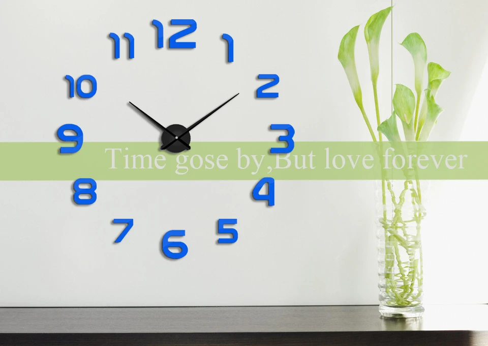 Новые часы настенные часы horloge 3d diy акриловые зеркальные наклейки для украшения дома гостиная кварцевые иглы