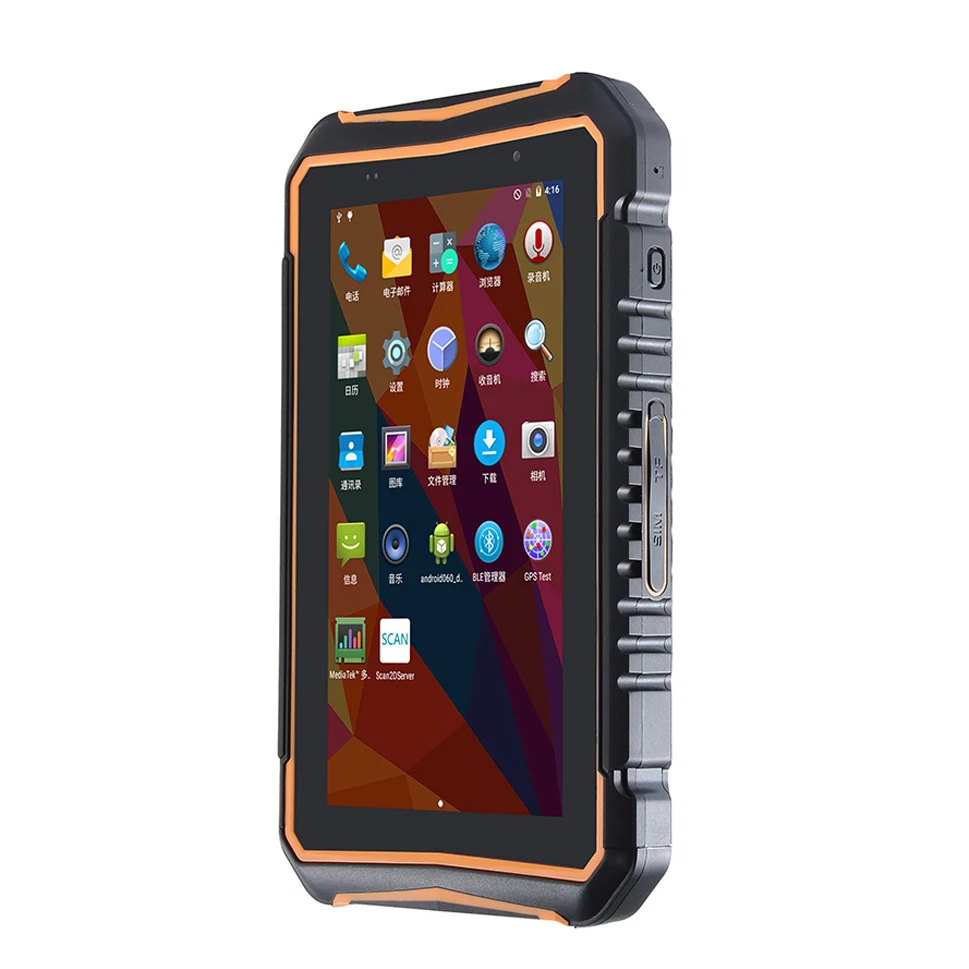 Android 7.0 OS Industrial Rugged Tablet Handheld Terminal Data Collector with 1D barcode scanner 2D scanner LF 125kHz 134.2kHz