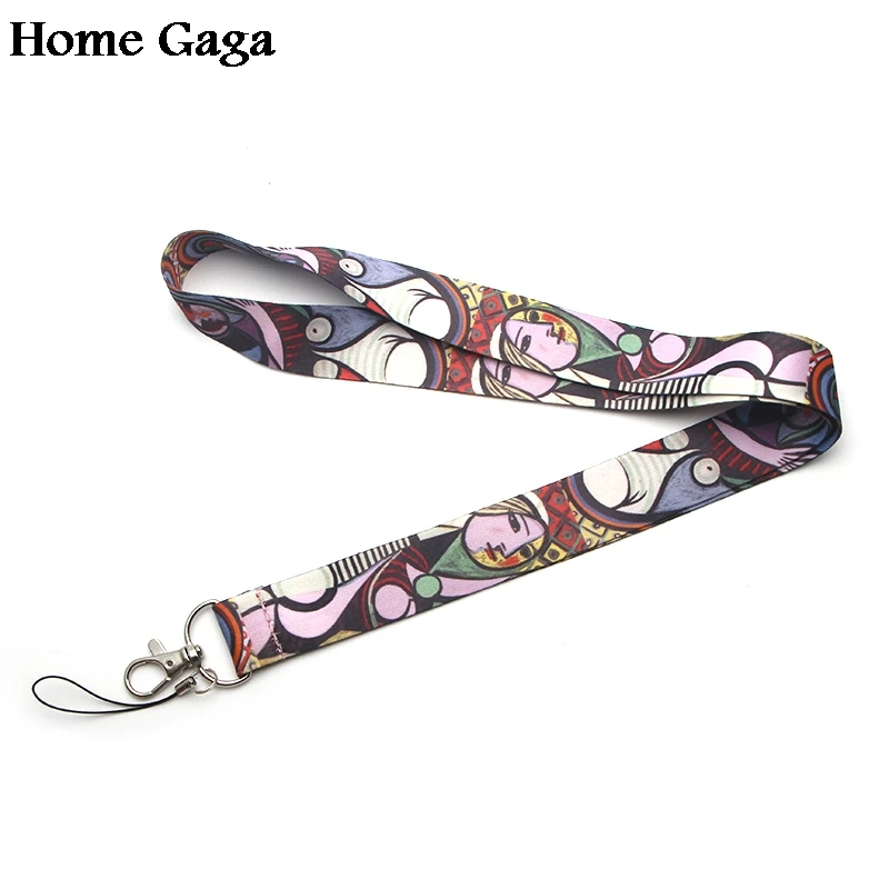 Ремешки Homegaga с изображением Пабло Пикассо на шею для ключей очков брелоков