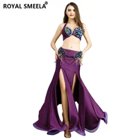 belly dance clothe stage carnival costume women belly dancing outfit beaded belt bra maxi skirt professional belly dance costume