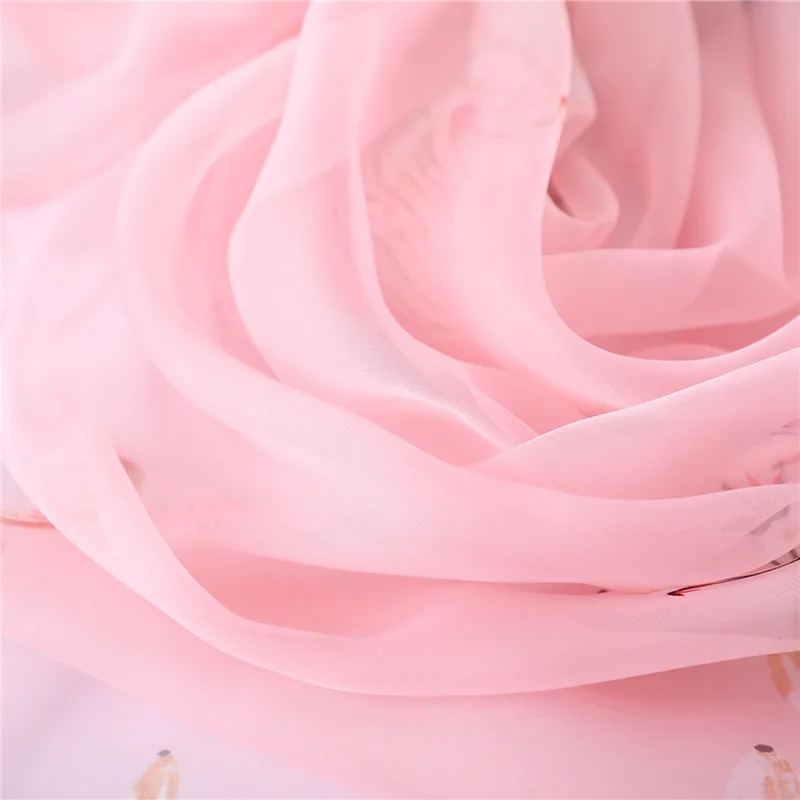 2019 New Women's Silk Scarf Soft Floral Print Spring Shawls Wraps Lady Pashmina Poncho Bandana Female Hijabs Foulard | Аксессуары