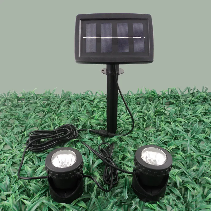 12LED Солнечный водонепроницаемый IP68 прожектор Наружное освещение двор сад