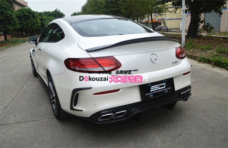 Спойлер из углеродного волокна для Mercedes Benz C Class W205 C63 COUPE C200 C300 2016.2017.2018