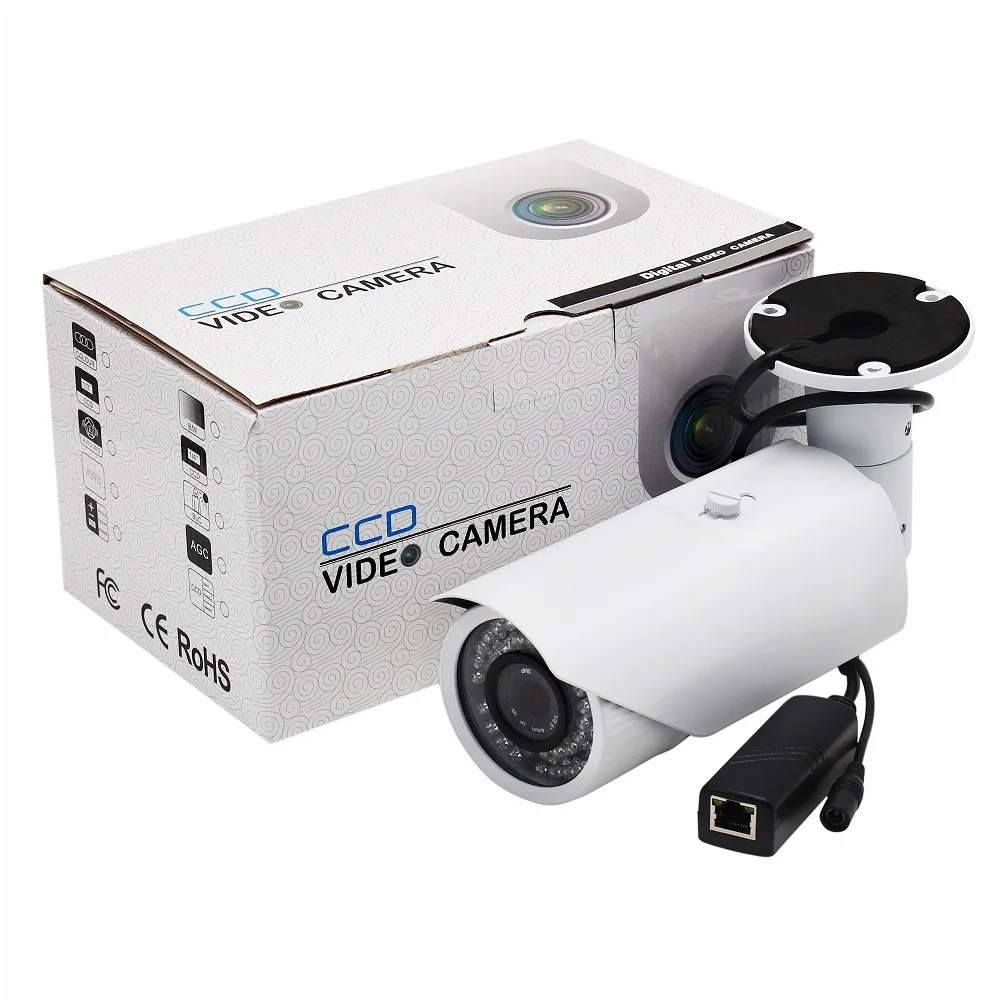 12V POE IP камера HD 1280*720P Камера уличная интеллектуальная видеонаблюдения 720P ONVIF P2P 42 IR