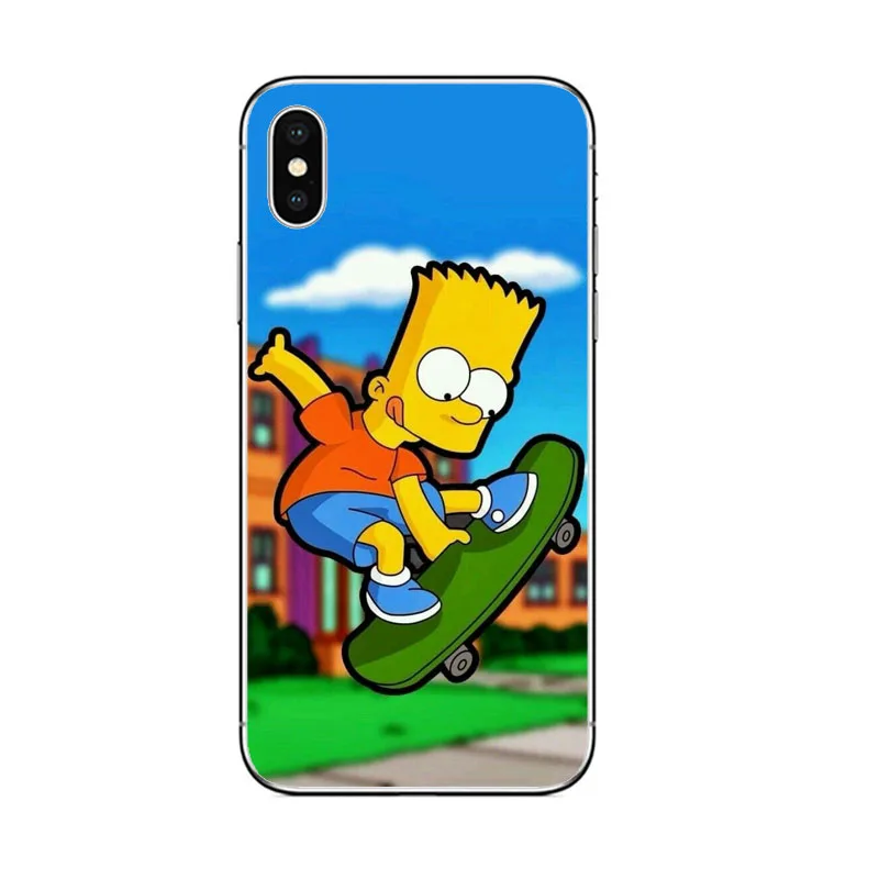Чехол для телефона Homer J. Simpson silico TPU чехол для iPhone 5 5S SE 6 6s 7 8 PLUS X XR XS MAX Модный чехол для телефона Bart Simpson - Цвет: TPU
