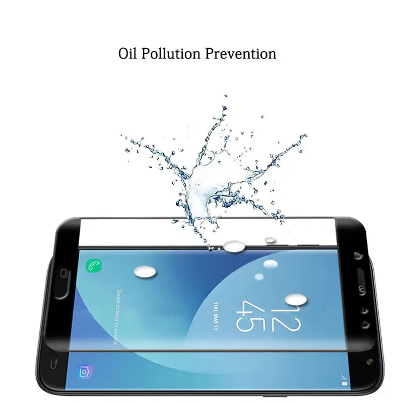 9H полная стеклянная пленка для Samsung J3 J5 J7 2016 2017 J4 J6 J8 2018 закаленное стекло Защита