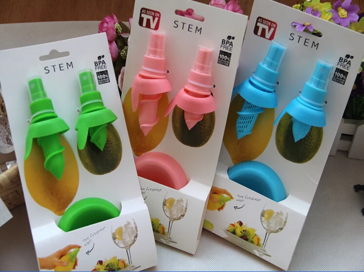 Free shipping Lemon Juice Sprayer Citrus Spray Mini Squeezer Hand Juicer 2Pcs/Lot |