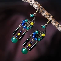 new women earring copper alloy high quality ethnic jewelry accessories girl party wedding gifts dangle earrings d121