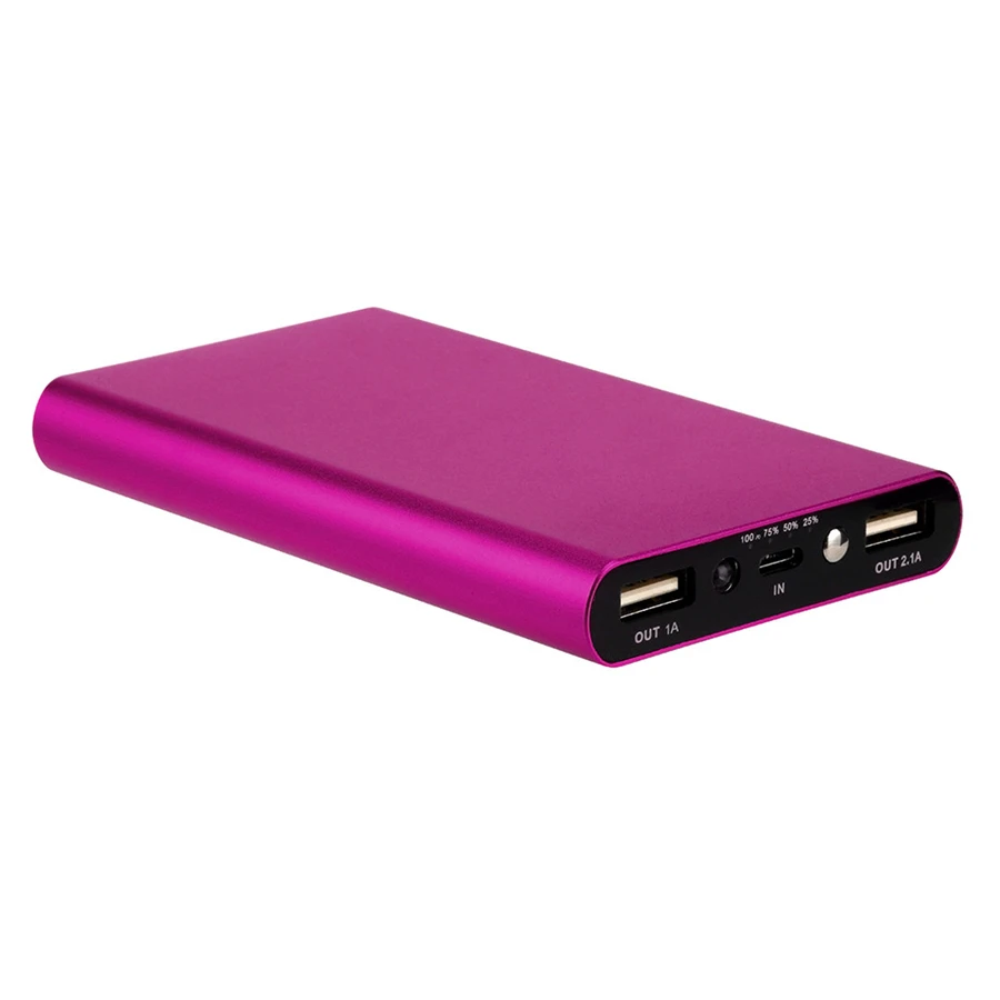 10000 mAh Мощность банк Горячая ультратонких Портативный USB внешний Батарея Зарядное