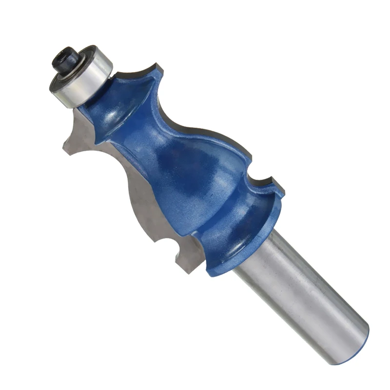 Hot Sale 1PC Blue Ogee Chisel Cutter Router Bit Solid Hardened Steel Body 1/2 inch Shank Drilling For Door Wood Carpentry Tool |
