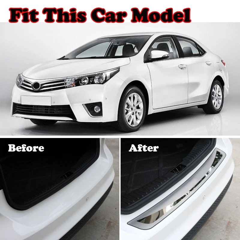 Защитная панель для заднего бампера Накладка багажника подходит Toyota Corolla E170 2014 2015