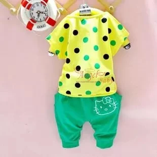 Sale!Free shipping clothing set boys and girls cotton Tee+pant for 100-140cm tall kids | Детская одежда и обувь