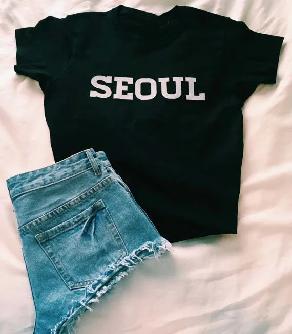 Женская футболка с буквенным принтом Sugarbaby K pop модная в стиле унисекс высокое
