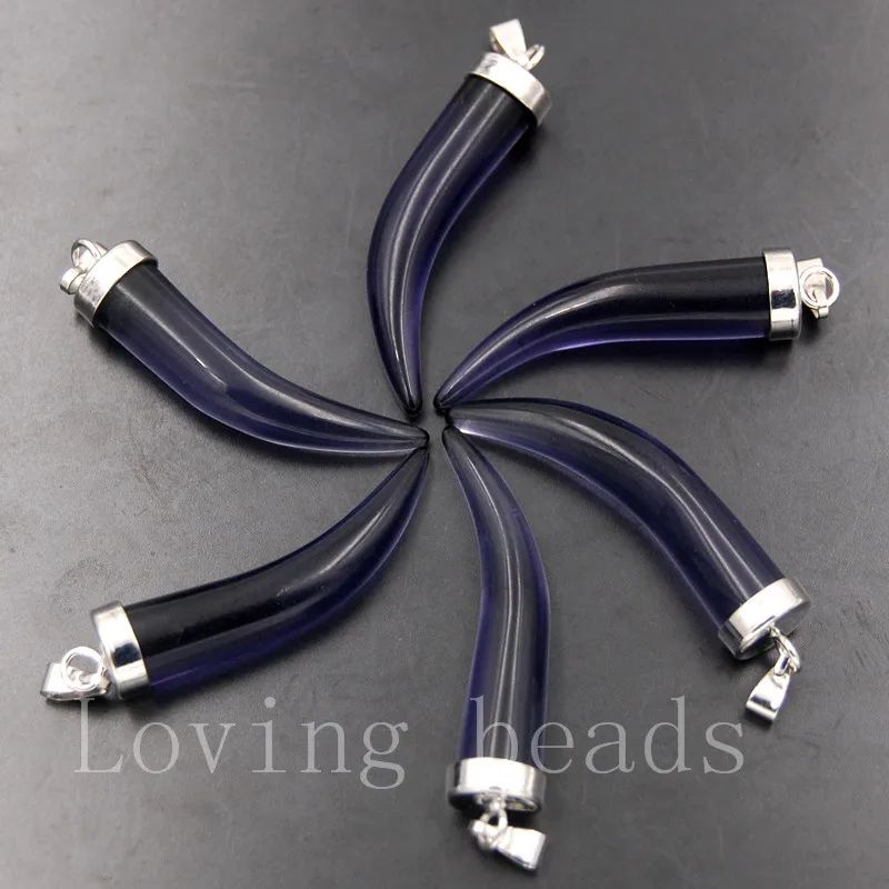 8x34 мм синтезированные фиолетовые кварцевые драгоценные камни Серебряная