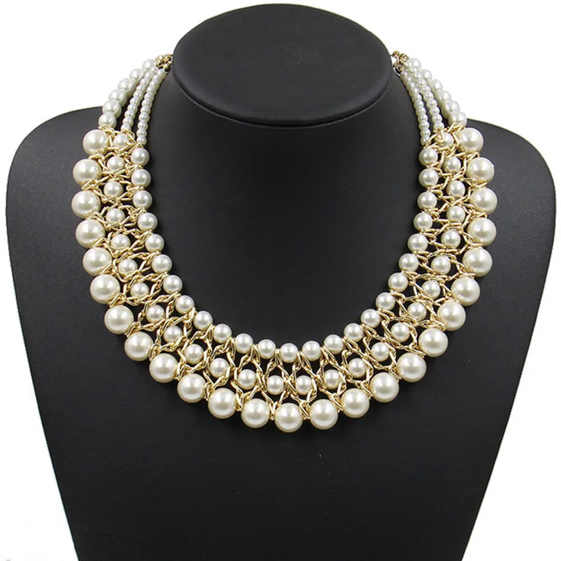 Заявление ожерелье мода для женщин 2017 воротник из бисера марка коренастый