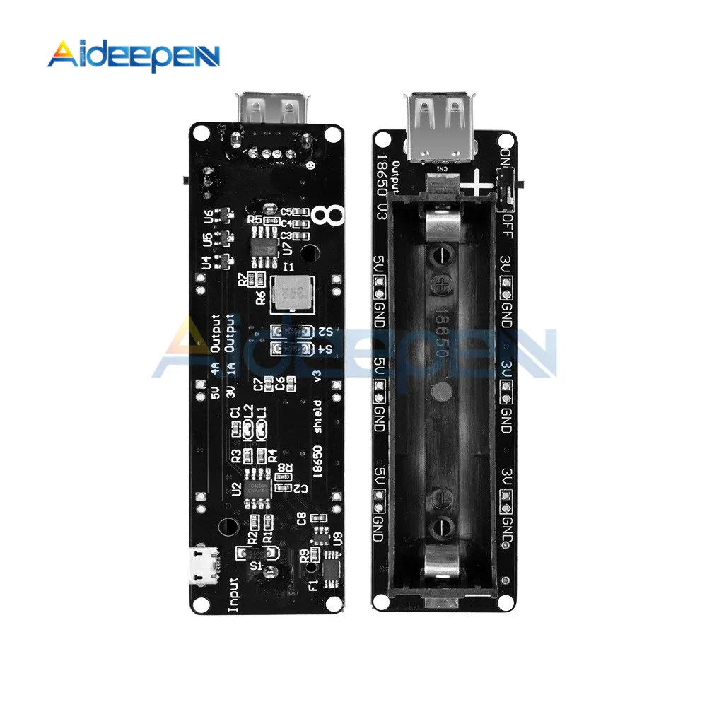 ESP32 ESP32S для Wemos 18650 Защитная плата заряда батареи V3 Raspberry Pi Micro USB порт Type-A |