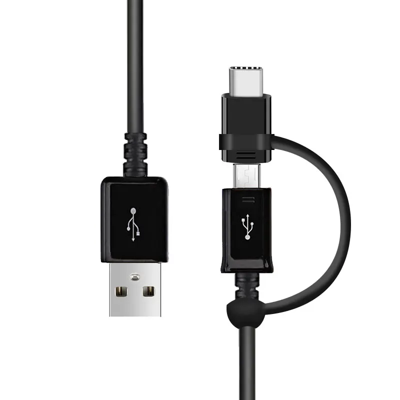 Micro USB кабель для Samsung 2 в 1 быстрое зарядное устройство Зарядка 5 м 2A Type C адаптер S6 S7