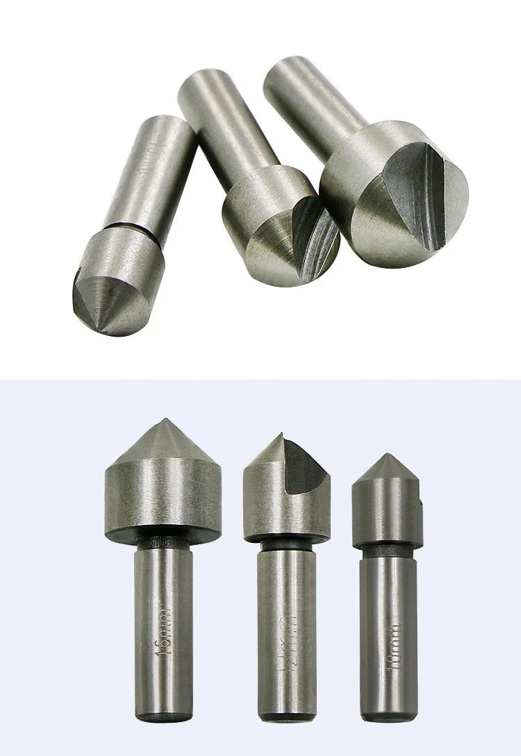 Набор сверл для зенковки комплект из 5 насадок с шестигранным хвостовиком