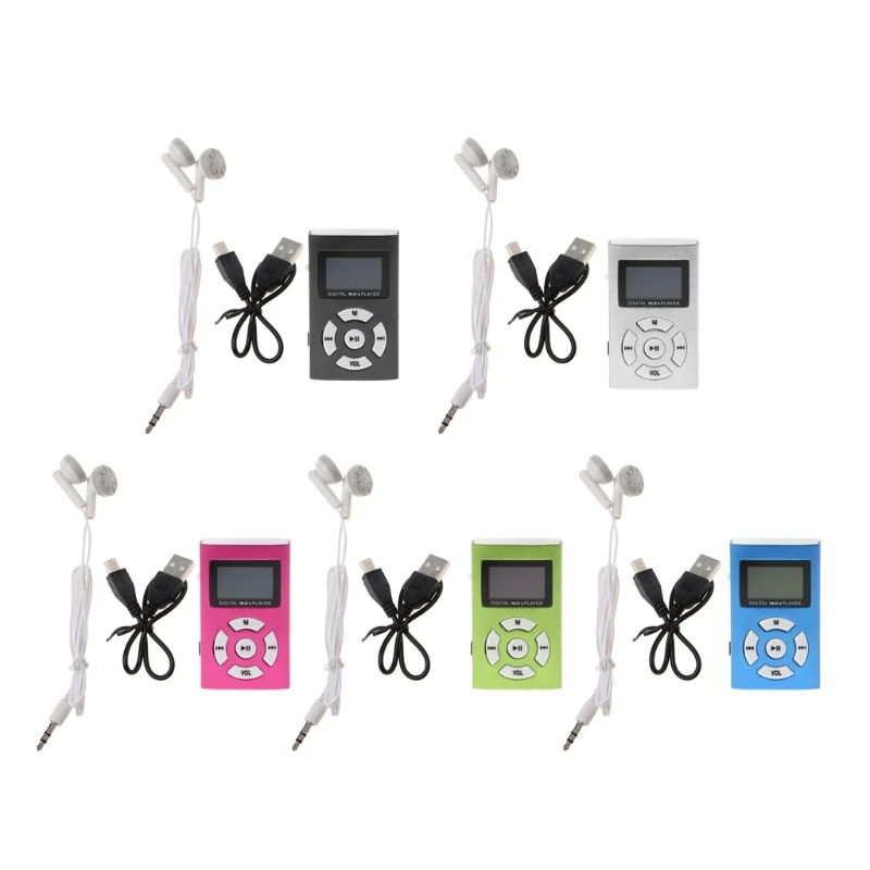 USB мини MP3-плеер с ЖК-экраном поддержка Micro SD TF карты 32 ГБ стильный дизайн