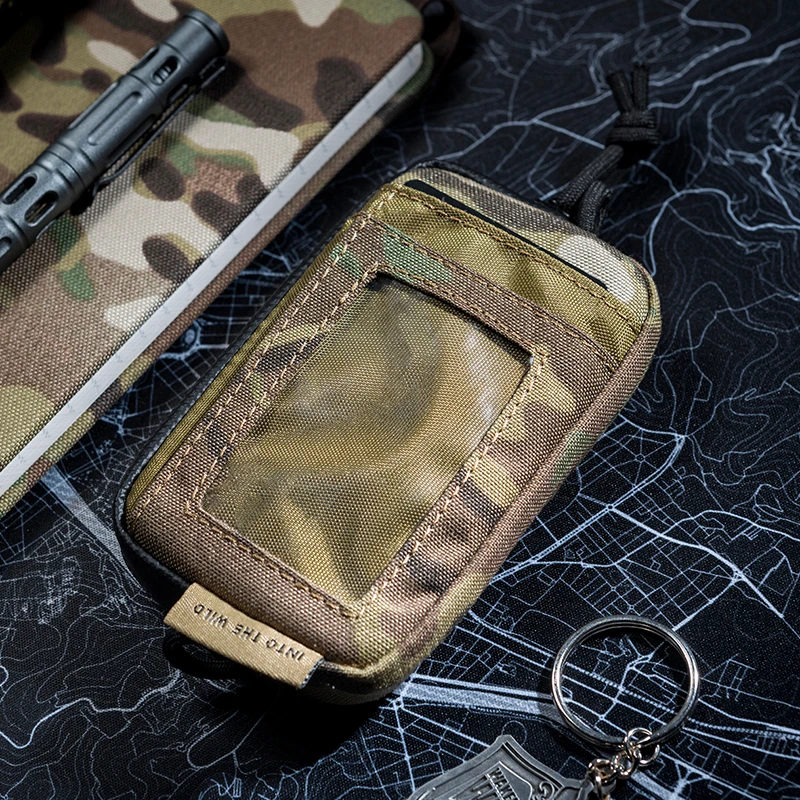 OneTigris тактический крутой EDC чехол Портативный кошелек для смены ключей дорожный набор мини кошелек для монет и отделения для карт и водонепроницаемые молнии