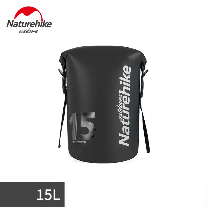 Black 15L Новинка 250D ПВХ 5L 10L 20L водонепроницаемая сумка рюкзак компрессионный мешок для хранения сухая сумка для мужчин женщин плаванье рафтинг каяк катание на лодках - Цвет: Black 15L