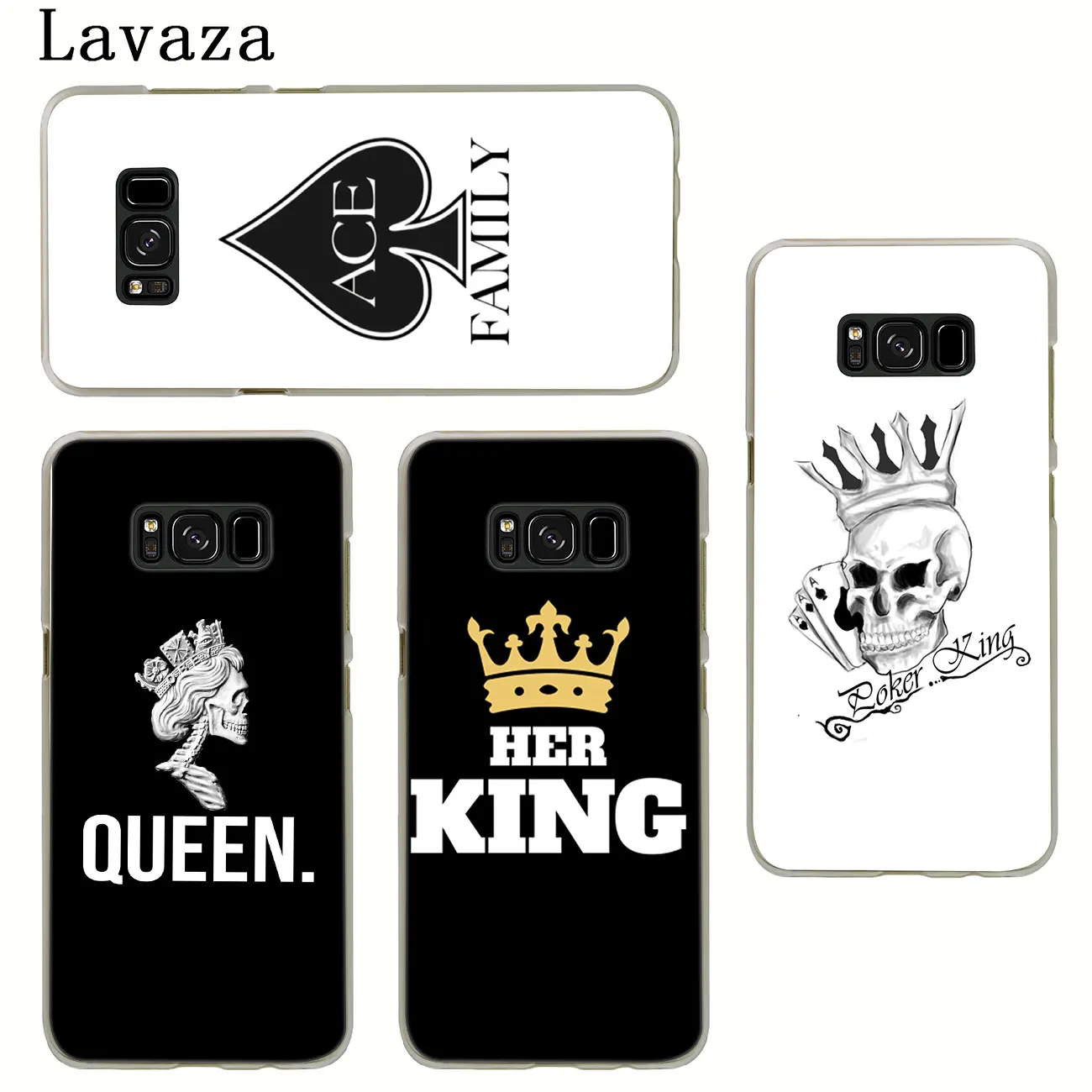 Твердый чехол для телефона Lavaza queen king ace family poker Samsung Galaxy S7 S6 Edge S8 S9 + S10 Plus