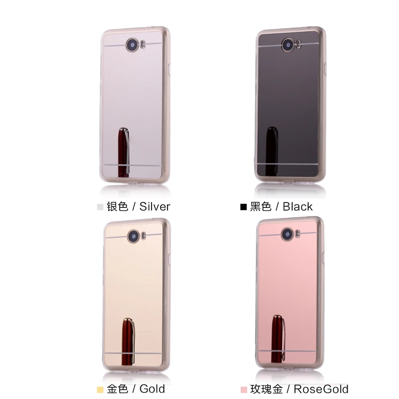CRIAR HOUSE For Huawei Y3 Y5 Y6 II 2 Y3II Y5II Y6II Honor 5A LYO-L21 Mirror Plating Transparent TPU Soft Silicone Case Cover |
