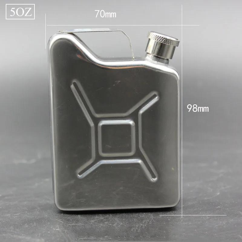 UPORS портативный 5 унций Jerry Can карманная фляжка из нержавеющей стали фляга для виски графин компактная фляжка открытый праздничный свадебный подарок