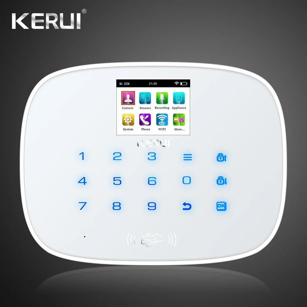 Kerui W193 3g 4 г WiFi PSTN GSM SMS Главная Охранная ЖК дисплей приложение управление