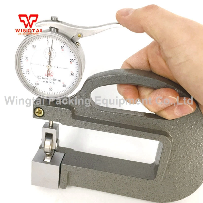 

0.01mm Dial Thickness Gauge Meter 0-10mm Leather/Film/Fabric Thickness Gauge With Roller Insert