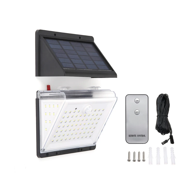 88 LED датчик движения PIR на солнечной батарее разделяемый настенный светильник