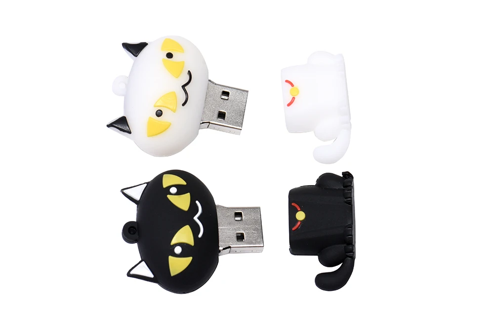 JASTER USB 3,0 мультфильм милый Кот USB флеш-накопитель 4 ГБ/8 ГБ/16 ГБ/32 ГБ/64 Гб силикагель подарок ручка-накопитель реальная емкость USB флешка