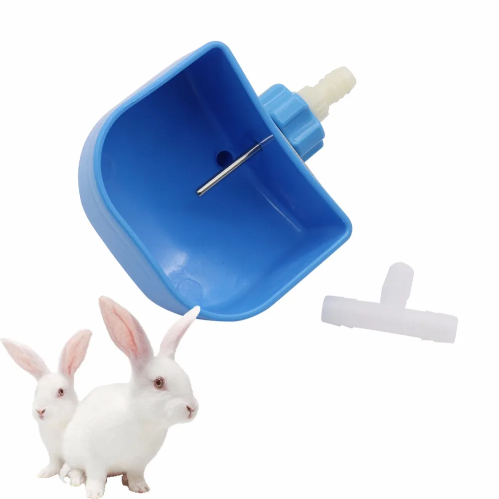 

20 Sets Rabbit Breeding Drinking Water Equipment Rabbit Plastic Automatic Water Bowl Drinking Water Accessories Equipment