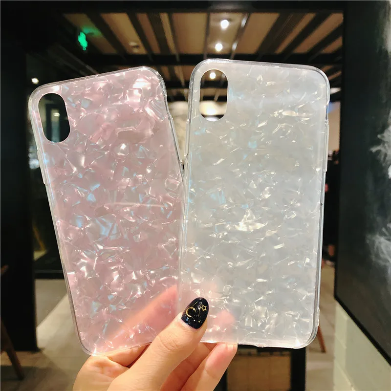 Яркий мягкий чехол из ТПУ с моллюсков для iPhone 6 6S 7 8 Plus XS MAX XR X S чехлы
