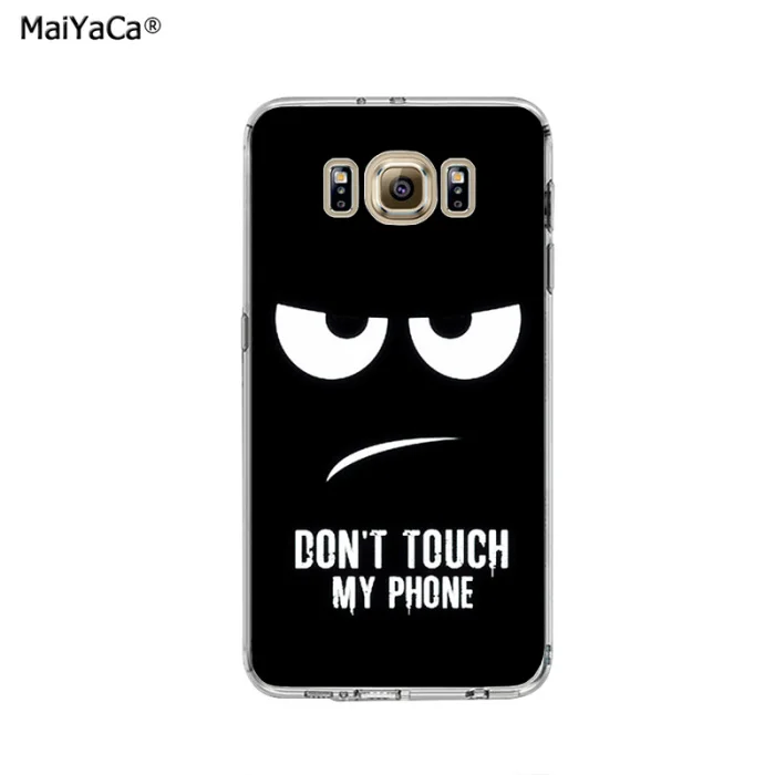 Do not touch my phone (не трогай мой Мягкий силиконовый прозрачный чехол для телефона samsung